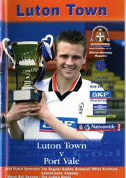 Programme: Luton Town FC vs Port Vale (5th May 2001)