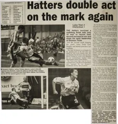 Match Report: Luton Town FC vs Cheltenham Town (18th Aug 2001)