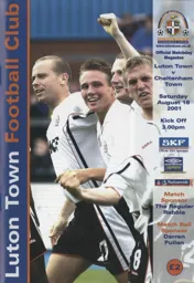 Programme: Luton Town FC vs Cheltenham Town (18th Aug 2001)