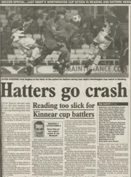 Match Report: Reading vs Luton Town FC (21st Aug 2001)