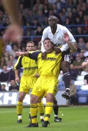 Marvin Johnson makes a strong challenge