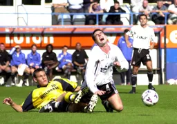 Matthew Spring is brought down