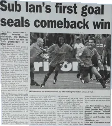 Match Report: York City vs Luton Town FC (15th Sep 2001)