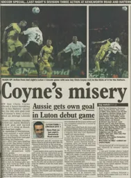 Match Report: Luton Town FC vs Lincoln City (18th Sep 2001)