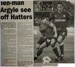 Match Report: Plymouth Argyle vs Luton Town FC (29th Sep 2001)