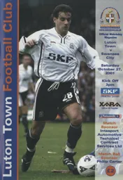 Programme: Luton Town FC vs Swansea City (27th Oct 2001)