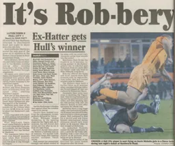 Match Report: Luton Town FC vs Hull City (20th Nov 2001)