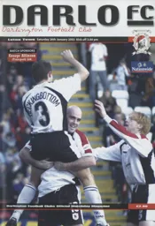 Programme: Darlington vs Luton Town FC (26th Jan 2002)