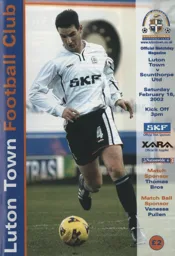 Programme: Luton Town FC vs Scunthorpe United (16th Feb 2002)