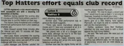 Match Report: Luton Town FC vs Halifax Town (23rd Mar 2002)