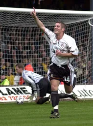 Dean Crowe after netting the second