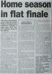 Match Report: Luton Town FC vs Macclesfield Town (13th Apr 2002)