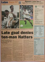 Match Report: Plymouth Argyle vs Luton Town FC (17th Aug 2002)