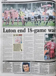 Match Report: Luton Town FC vs Chesterfield (31st Aug 2002)