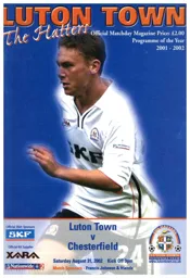 Programme: Luton Town FC vs Chesterfield (31st Aug 2002)