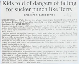 Match Report: Brentford vs Luton Town FC (7th Sep 2002)