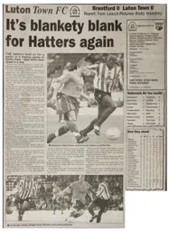 Match Report: Brentford vs Luton Town FC (7th Sep 2002)