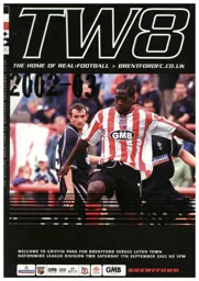 Programme: Brentford vs Luton Town FC (7th Sep 2002)
