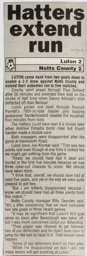 Match Report: Luton Town FC vs Notts County (14th Sep 2002)