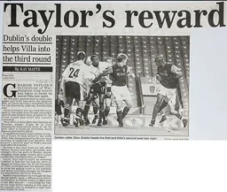 Match Report: Aston Villa vs Luton Town FC (2nd Oct 2002)