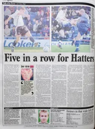 Match Report: Oldham Athletic vs Luton Town FC (19th Oct 2002)