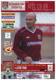 Programme: Northampton Town vs Luton Town FC (2nd Nov 2002)