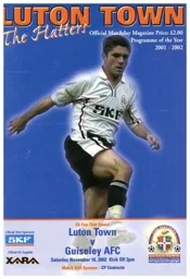 Programme: Luton Town FC vs Guiseley (16th Nov 2002)