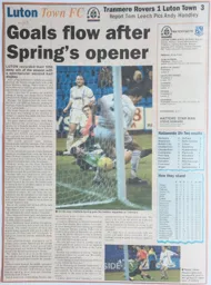 Match Report: Tranmere Rovers vs Luton Town FC (30th Nov 2002)