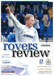 Programme: Tranmere Rovers vs Luton Town FC (30th Nov 2002)