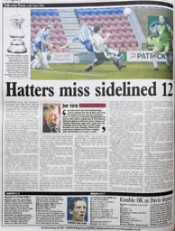 Match Report: Wigan Athletic vs Luton Town FC (7th Dec 2002)