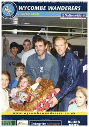 Programme: Wycombe Wanderers vs Luton Town FC (28th Dec 2002)