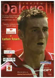 Programme: Barnsley vs Luton Town FC (18th Jan 2003)