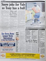 Match Report: Port Vale vs Luton Town FC (8th Feb 2003)