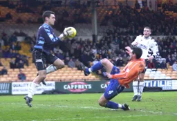 Matthew Spring sees his shot saved