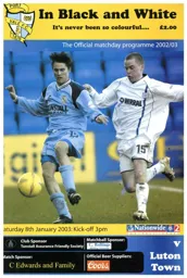 Programme: Port Vale vs Luton Town FC (8th Feb 2003)
