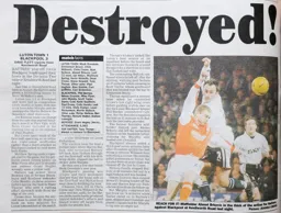 Match Report: Luton Town FC vs Blackpool (11th Feb 2003)