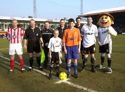 Kevin Nicholls with mascot