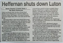 Match Report: Notts County vs Luton Town FC (1st Mar 2003)