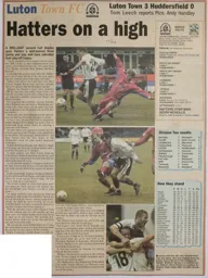 Match Report: Luton Town FC vs Huddersfield Town (8th Mar 2003)