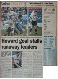 Match Report: Wigan Athletic vs Luton Town FC (15th Mar 2003)