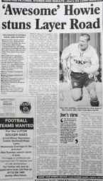 Match Report: Colchester United vs Luton Town FC (21st Apr 2003)