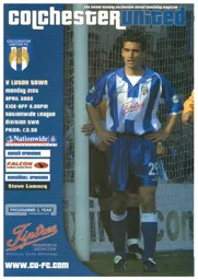 Programme: Colchester United vs Luton Town FC (21st Apr 2003)