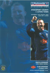 Programme: Stockport County vs Luton Town FC (16th Aug 2003)