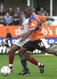 Courtney Pitt gets past a defender on a run for goal