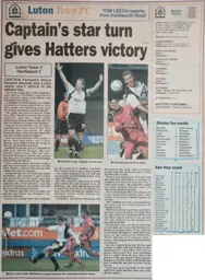 Match Report: Luton Town FC vs Hartlepool United (30th Aug 2003)