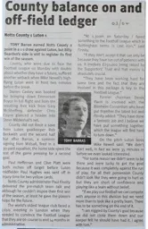 Match Report: Notts County vs Luton Town FC (6th Sep 2003)