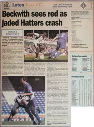 Match Report: Oldham Athletic vs Luton Town FC (27th Sep 2003)