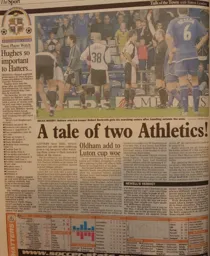 Match Report: Oldham Athletic vs Luton Town FC (27th Sep 2003)