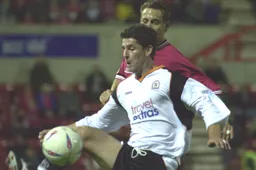 Steve Robinson bringing the ball under control