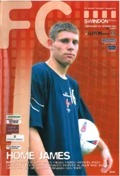 Programme: Swindon Town vs Luton Town FC (1st Oct 2003)